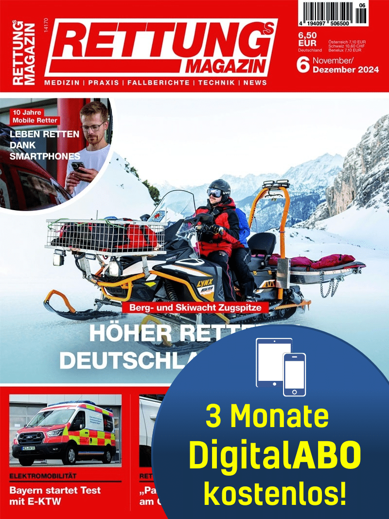 Produkt: Rettungs-Magazin Freiabonnement Digital (3 Monate)